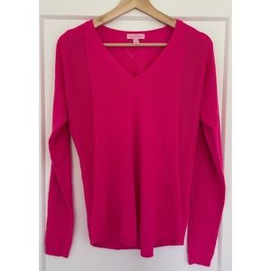 NWOT Lilly Pulitzer Hot Pink Lightweight Knit Sweater XS
